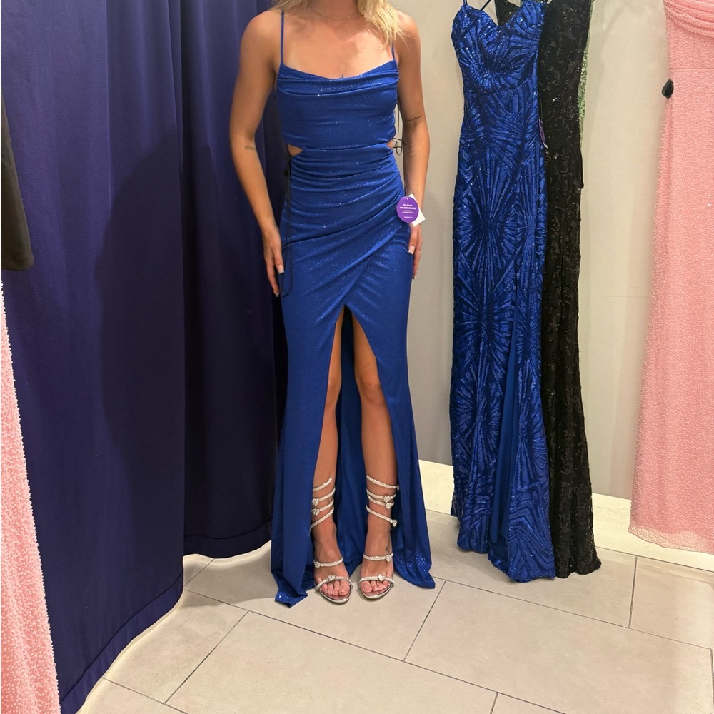 Elegant Blue Evening Dress